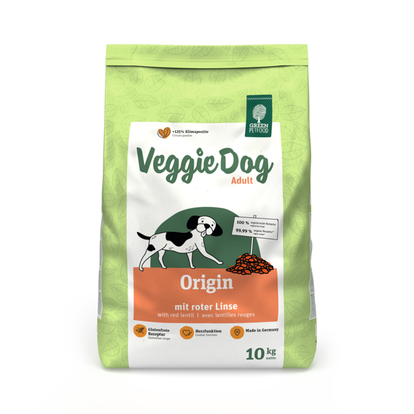 Green Petfood VeggieDog Origin sausas maistas šunims, 10 kg