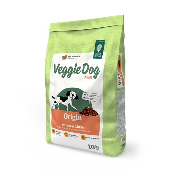 Green Petfood VeggieDog Origin sausas maistas šunims, 10 kg