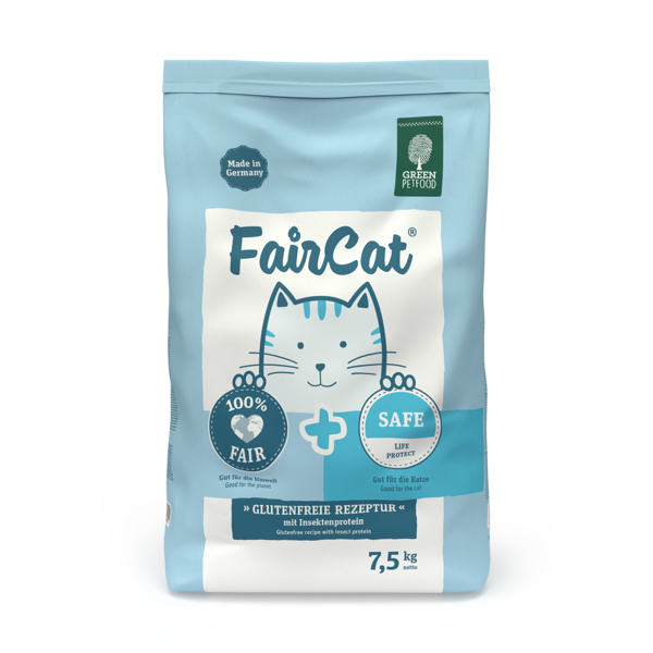 Green Petfood FairCat Safe sausas maistas katėms, 7,5 kg