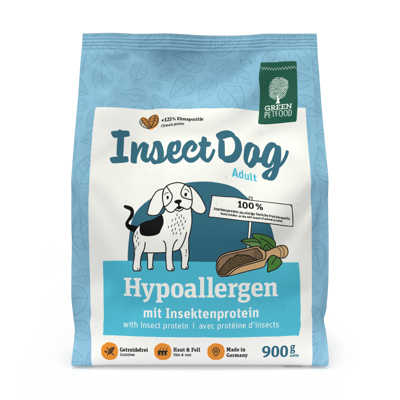 Green Petfood InsectDog Hypoallergen sausas maistas jautriems šunims su vabzdžiais, 900 g