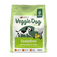 Green Petfood VeggieDog Grainfree vegetariškas sausas maistas suaugusiems šunims , 900 g