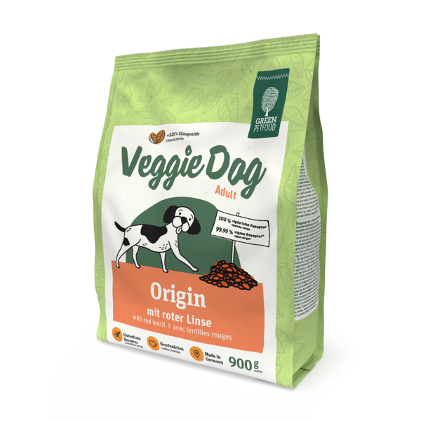 Green Petfood VeggieDog Origin sausas maistas šunims, 900 g