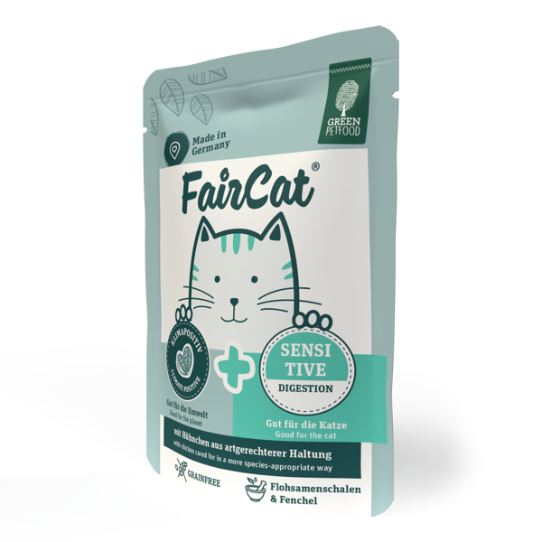 Green Petfood FairCat Sensitive konservai jautrioms katėms, 85 g