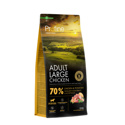 PROFINE Dog Adult Large Chicken & Potatoes sausas maistas suaugusiems didelių veislių šunims 12 kg