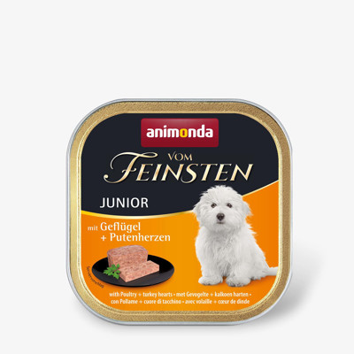 ANIMONDA Vom feinsten puppy konservai jauniems šunims su paukštiena ir kalakutų širdimis MR 150g