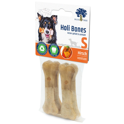 BLUE TREE Holi Bones venison skanėstas šunims su elniena S, 2vnt./ 45g