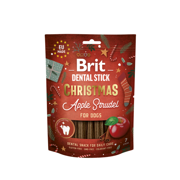 Brit Christmas Dental Stick skanėstai šunims 250g 