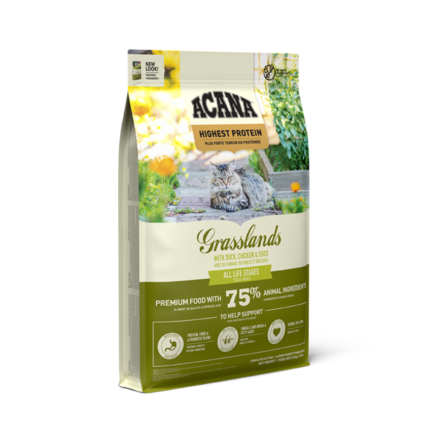 ACANA Cat Grasslands sausas maistas katėms su paukštiena ir žuvimi 4,5 kg