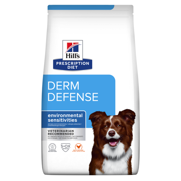 Hill’s PD Canine DermDefense sausas maistas jautriems šunims su vištiena 12 kg 