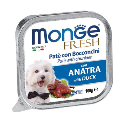 MONGE Fresh Alu Pate&chunkies konservai šunims su antiena, 100 g