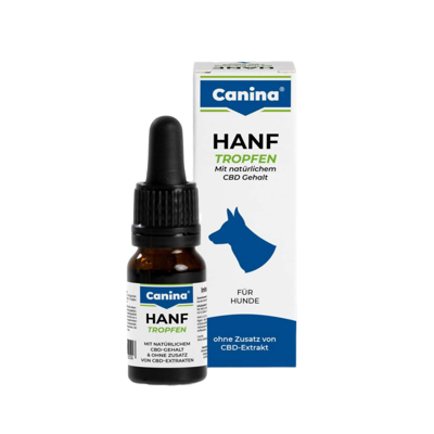 CANINA CBD kanapių lašai šunims 10ml 