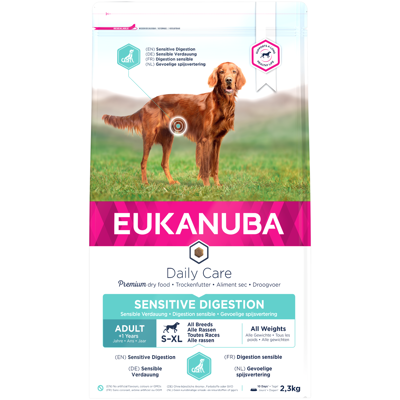 Eukanuba Daily Care Sensitive Digestion sausas maistas šunims su vištiena, 2,3 kg