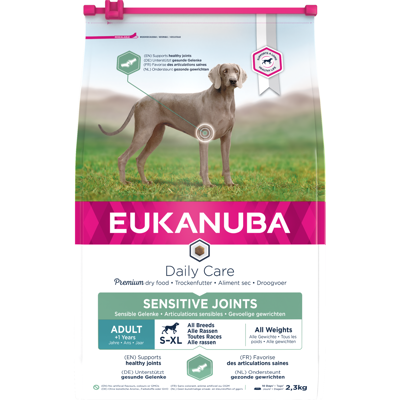 Eukanuba Daily Care Sensitive Joints sausas maistas šunims su vištiena, 2,3 kg