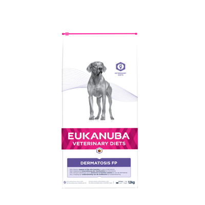 Eukanuba Dermatosis FP sausas maistas šunims su vištiena, 12 kg