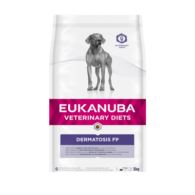 Eukanuba Dermatosis FP sausas maistas šunims su vištiena, 5 kg