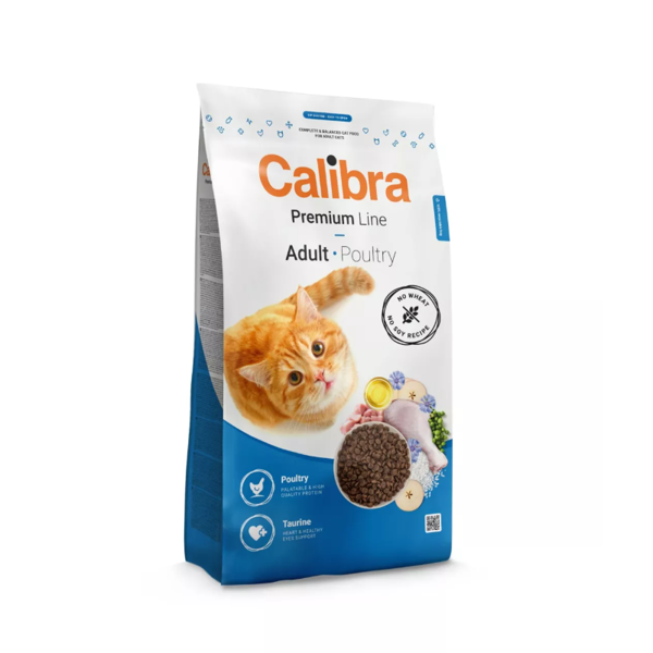 CALIBRA Cat Premium sausas maistas suaugusioms katėms su paukštiena 10 kg