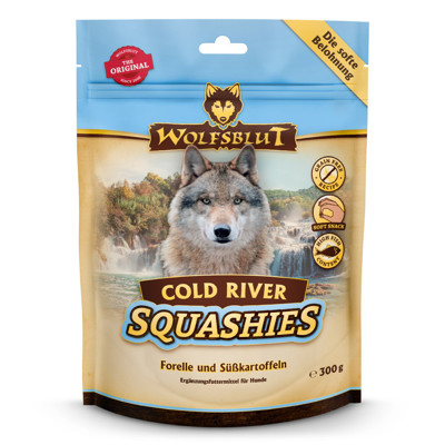 WOLFSBLUT Adult Cold River skanėstai šunims su upėtakiu, 300g