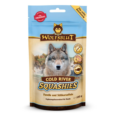WOLFSBLUT Adult Cold River skanėstai šunims su upėtakiu, 100g