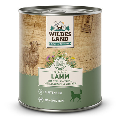 WILDES LAND Classic Adult Lamb with Rice konservai šunims su ėriena ir ryžiais, 800g