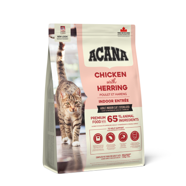 ACANA Cat Indoor Entree sausas maistas namuose gyvenančioms katėms su įvairia mėsa 1,8 kg