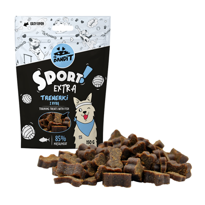 MR. BANDIT Sport Extra skanėstai šunims su žuvimi 150 g