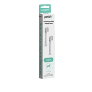 DOGSLIFE Petsie Toothbrush Replacement Head keičiamos dantų šepetėlio galvutės, M, 2 vnt