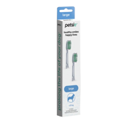 DOGSLIFE Petsie Toothbrush Replacement Head keičiamos dantų šepetėlio galvutės, L, 2 vnt