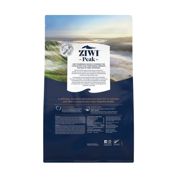 ZIWI PEAK Steem&Dried Dog  Beef sausas maistas šunims su jautiena ir moliūgu 1,5 kg