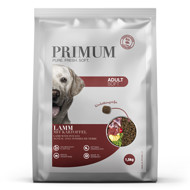 PRIMUM sausas maistas suaugusiems šunims su ėriena ir bulvėmis, 1,5 kg