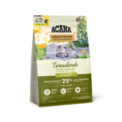 ACANA Cat Grasslands sausas maistas katėms su paukštiena ir žuvimi 1,8 kg