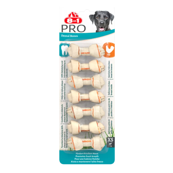8in1 Delights Pro Dental skanėstai mažų veislių šunims, 7 vnt.
