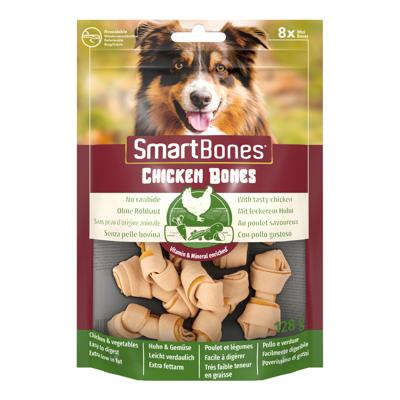 SmartBones Chicken Bones kaulai su vištiena mažų veislių šunims, 8 vnt.