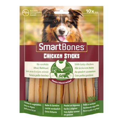 SmartBones Chicken Sticks vištienos lazdelių skanėstai šunims, 10 vnt.