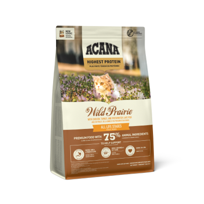 ACANA Cat Wild Prairie katėms sausas maistas katėms su paukštiena ir žuvimi  1,8 kg