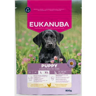 Eukanuba Life Care  Large Puppy sausas maistas didelių veislių šuniukams su vištiena, 800g