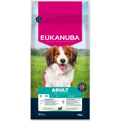Eukanuba Life Care Adult S/M sausas maistas mažų ir vidutinių veislių šunims su ėriena, 12 kg