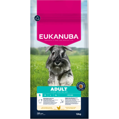 Eukanuba Life Care Small Adult sausas maistas mažų veislių šunims su vištiena, 12 kg