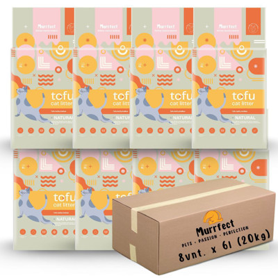 Murrfect Natural Tofu kraikas katėms natūralaus aromato 6l 8vnt.