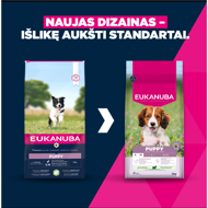 Eukanuba Life Care Small/Medium Puppy sausas maistas mažų/vidutinių veislių šunims su ėriena 12 kg