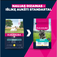 Eukanuba Life Care Small Adult sausas maistas mažų veislių šunims su vištiena, 3 kg