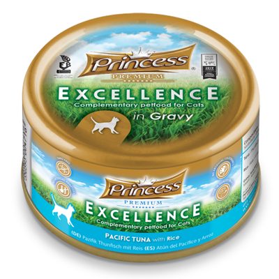 PRINCESS Excellence šlapias ėdalas katėms su tunu ir ryžiais padaže, 70g