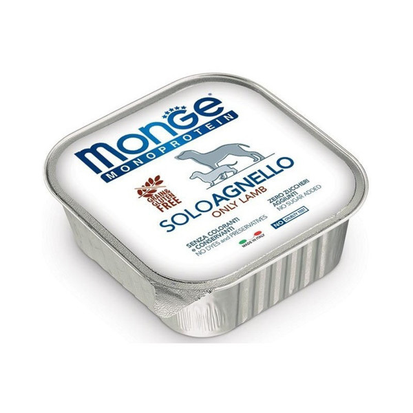 MONGE Monoproteico "Solo" konservai šunims 100% su ėriena, 150 g MONGE Monoproteico "Solo" konservai šunims 100% su ėriena, 150 g