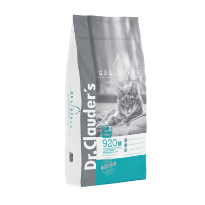 DR.CLAUDER'S High Premium sausas begrūdis pašaras suaugusioms katėms 10 kg