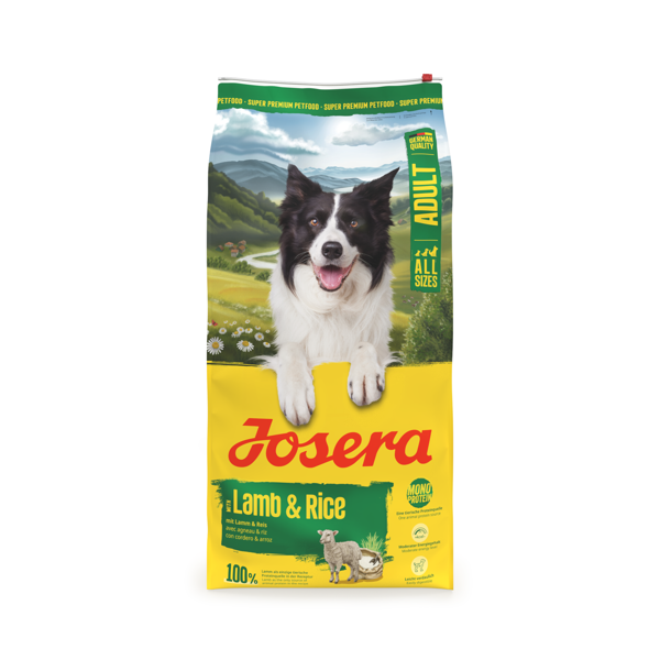 JOSERA LAMB & RICE sausas maistas šunims su ėriena ir ryžiais, 12.5 Kg