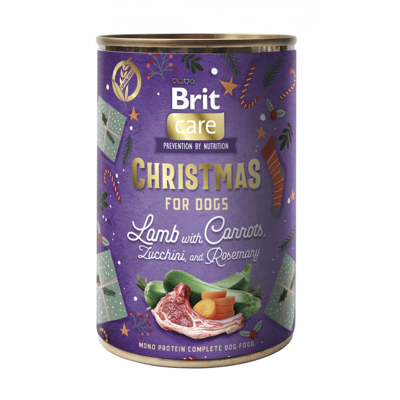BRIT CARE konservuotas pašaras šunims Christmas Lamb su ėriena, 400 g