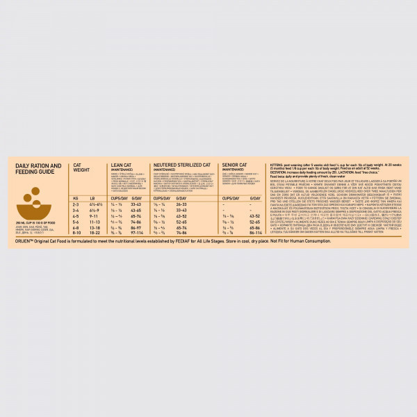 ORIJEN Original Cat sausas pašaras katėms 340 g