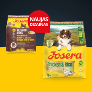 JOSERA POULTRY MENU sausas maistas suaugusiems šunims su paukštiena, 12,5 kg