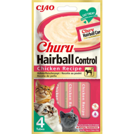 CHURU Hairball Control kreminis skanėstas su vištiena katėms, 4 vnt.