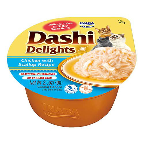 CIAO Dashi delight plėšyta višt šukut. šilkiniame sultinyje 70g    