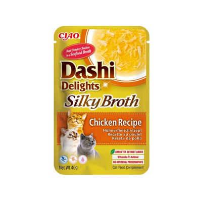 CIAO Dashi Delight šilkinis vištienos sultinys katėms, 40 g